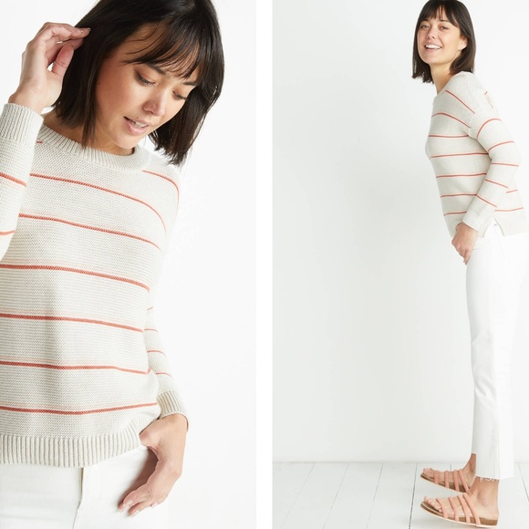 Marine Layer Nina Crewneck Sweater in Oatmeal - Picture 2 of 5